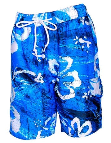 Kleim lange zwemshort voor jongens - hawaii print - blauw, Kinderen en Baby's, Kinderkleding | Kinder-zwemkleding, Kleim, Verzenden