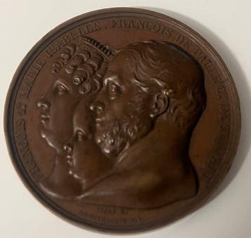 Italië. Francesco I di Borbone (1825-1830) Medaglia 1830