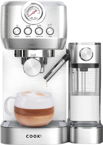 Espressomachine 20 Bar - Auto Melkopschuimer - Coffee, Witgoed en Apparatuur, Melkopschuimers, Ophalen of Verzenden, Zo goed als nieuw