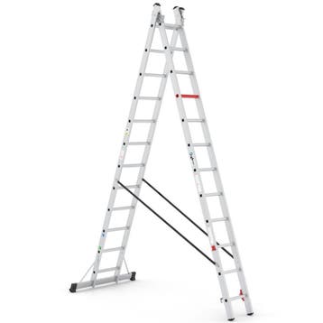 Aanbieding: Reformladder Wixor 2x12 sporten, Doe-het-zelf en Verbouw, Ladders en Trappen, Nieuw