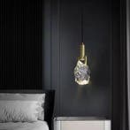 Kristallen Hanglamp Messing LED – Luxe Design Ø12 cm, Verzenden, Nieuw