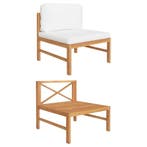 Loungestoel massief teakhout | retourdeal 29% korting, Huis en Inrichting, Minder dan 75 cm, Strak ontwerp, Nieuw, Ophalen of Verzenden