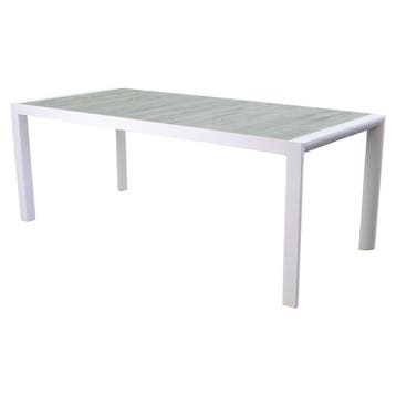Dexter dining tuintafel 194,5x90xH74,5 cm wit, Ophalen of Verzenden, Nieuw