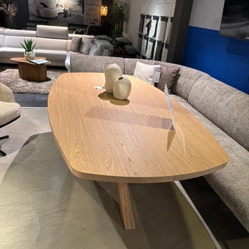 Eettafel Umara - Deens Ovaal - 220x120 - Blond Oak -, Huis en Inrichting, Nieuw, 150 tot 200 cm, Modern, 50 tot 100 cm