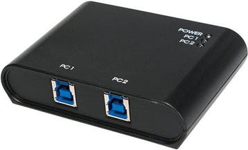 LogiLink UA0216 2 poorten USB 3.2 Gen 1-schakelaar (USB 3.0), Verzenden, Nieuw