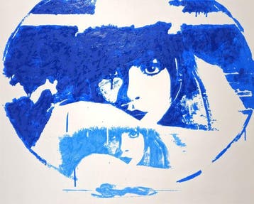 Giosetta Fioroni (1932) - Doppio Liberty Light Blue, Antiek en Kunst