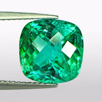 1 pcs Groen, Blauw Toermalijn - 5.36 ct - nternational, Nieuw