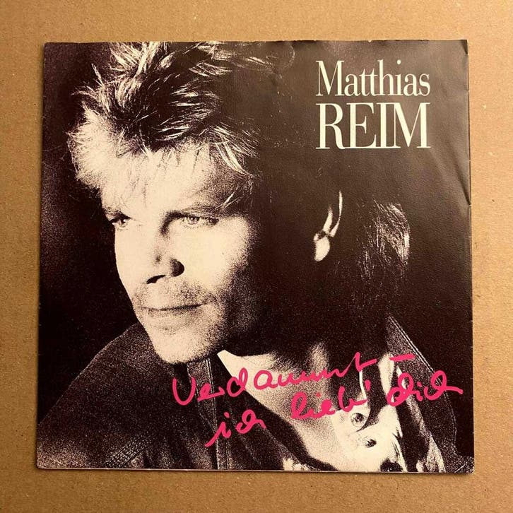 Matthias Reim – Verdammt, Ich Lieb Dich / Maskenball (1-7-, Cd's en Dvd's, Vinyl Singles, Ophalen of Verzenden