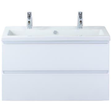 Vogue Badmeubelset 100 cm - Greeplijst in Kleur - Wit, Ophalen of Verzenden, Nieuw