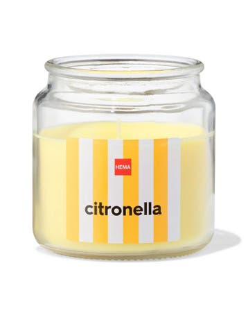 HEMA Citronella geurkaars in glas met Ø10x10, Verzenden, Nieuw