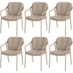 Manitoba stapelbare tuinstoel latte Taste 4SO set van 6, Ophalen of Verzenden, Nieuw