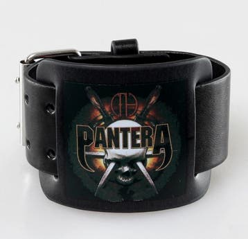 Pantera Skull + Knives lederen Polsband off. merchandise, Ophalen of Verzenden, Nieuw, Kleding