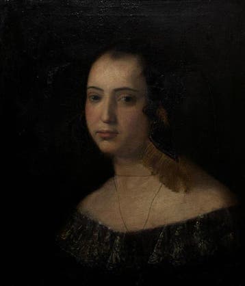 École Romantique (XIX) - La Maja du Foulard