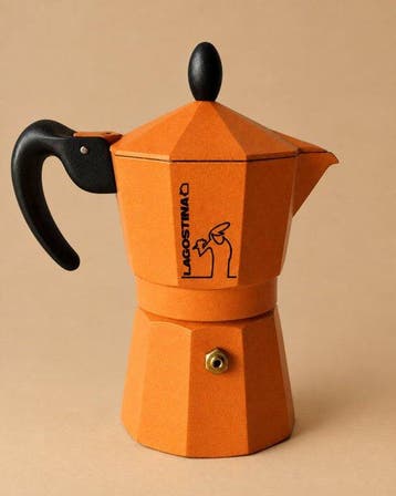 Caffettiera Vintage Lagostina La Linea 3 Tazze - Alluminio