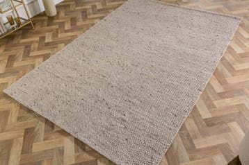 Design Tapijt WOOL 240x160cm zilvergrijs gemaakt van wol -, Ophalen of Verzenden, Nieuw