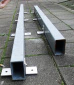 Rechthoekige gegalvaniseerd staal buis L236 x D6 cm