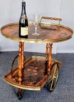 Serveerwagen - Walnoot - Decoratiewagen, mooi stuk