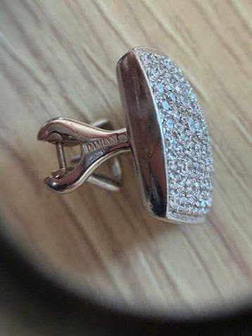 Damiani - Oorbellen - 18 karaat Witgoud - 2.00ct. tw., Nieuw