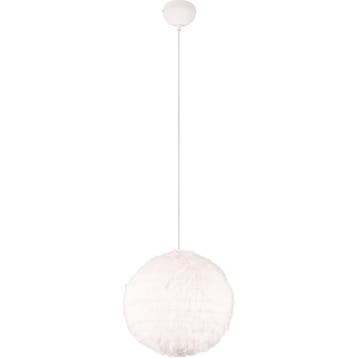 LED Hanglamp Trion Fluffy - Taupe pluche, rond design met E2, Ophalen of Verzenden, Nieuw
