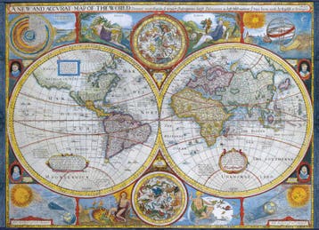 Antique World Map (1000), Ophalen of Verzenden, Nieuw