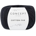 Katia Concept Cotton-Yak - 114 zwart - Katoen / Jakwol Gar, Ophalen of Verzenden, Nieuw
