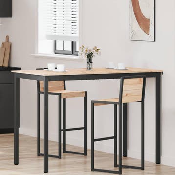 vidaXL Bartafel 150 x 80 x 105 cm Massief grenenhout Naturel, Verzenden, Nieuw
