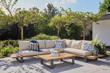 Suns Nardo loungeset 6-zits Natural rechts SALE |, Tuin en Terras, Tuinsets en Loungesets, Ophalen of Verzenden, Nieuw