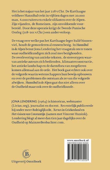 Hannibal in de Alpen 9789401918008 Jona Lendering, Verzenden, Zo goed als nieuw, Jona Lendering