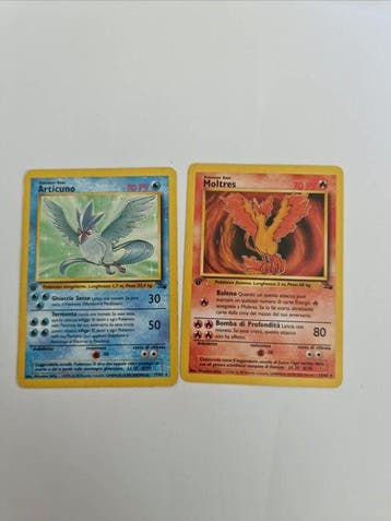 Pokémon - 2 Card - Moltres, Articuno First edition - WOTC -, Nieuw