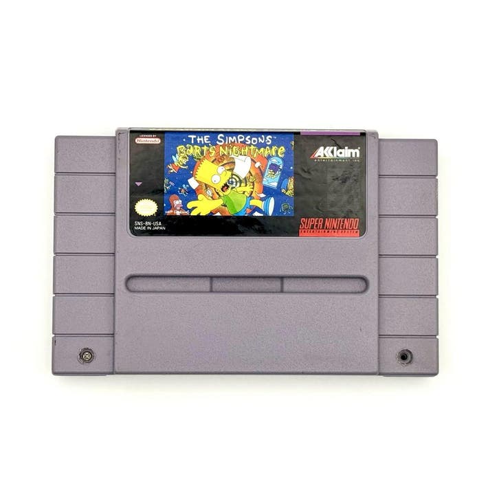 The Simpsons Barts Nightmare - Super Nintendo (SNES) - Cart…, Spelcomputers en Games, Games | Nintendo Super NES, Zo goed als nieuw