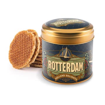 8 Stroopwafels in blik Rotterdam Charleston, Ophalen of Verzenden, Nieuw