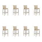 Set van 8 Leren barkrukken Revolt hoog - Toledo Mastic, Ophalen of Verzenden, Nieuw, Leer