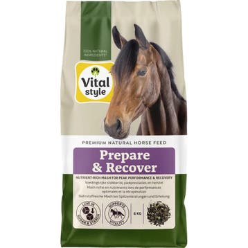 Vitalstyle Prepare &amp; Recover Paardenslobber 6 kg, Dieren en Toebehoren, Verzenden, Nieuw