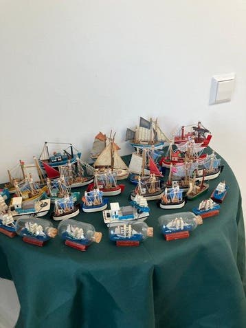 Maritieme objecten (35) - zeilschepen .kotters, oesterboten