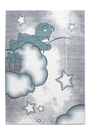 Kindervloerkleed | Kids | Beer | Blauw | 80x150 cm, Verzenden, Nieuw