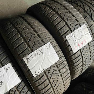 2 x Pirelli Sottozero 3 215-55-17 Winterbanden 5,5mm, 17 inch, Band(en), Personenwagen, Gebruikt