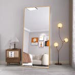 Volledige Lengte Spiegel 180×80 cm met Goudkleurig Frame 2-i, Huis en Inrichting, Kasten | Overige, Verzenden, Nieuw