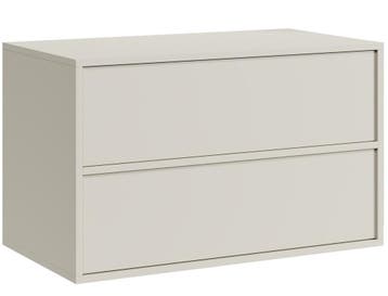 Wastafel Onderkast Mali 80 cm Beige Wastafelmeubel, Verzenden, Nieuw