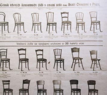 Antieke Thonet bistrostoel No.14 jaren 20/30 zwart, Antiek, Gebruikt, Zwart, Hout