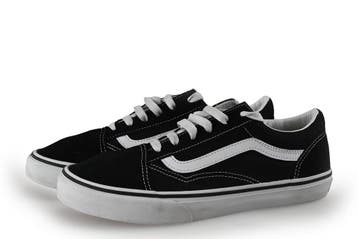 Vans Sneakers Jongens in maat 38½ Zwart, Jongen of Meisje, Schoenen, Zo goed als nieuw, Vans