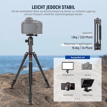 NEEWER 77 Statief/Monopod voor DSLR en Smartphone, 360°..., Verzenden, Nieuw