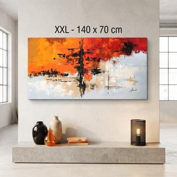 Monika Spiewak - Abstract - Oil Painting Stretched On The