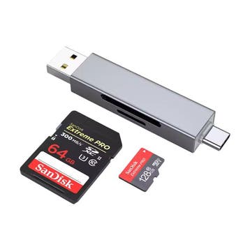 Kaartlezer voor SD Kaart - Usb C Aansluiting - Voor Computer, Verzamelen, Overige Verzamelen, Verzenden, Nieuw