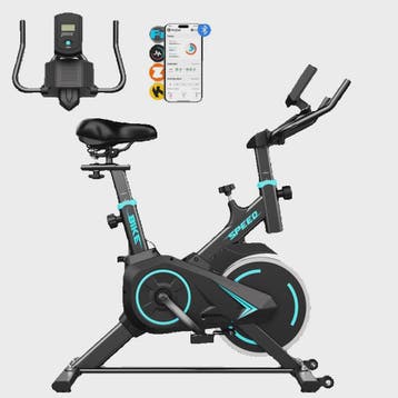 Indoor Spinning Fiets met App Connectie & LCD Display - Ultr, Verzenden, Nieuw