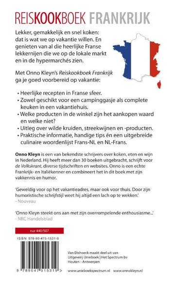 Reiskookboek Frankrijk 9789047515319 Onno Kleyn, Boeken, Verzenden, Gelezen, Onno Kleyn