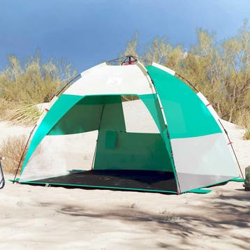 vidaXL strandtent 2-persoons waterdicht snelontgrendeling, Caravans en Kamperen, Verzenden, Nieuw, Tot en met 2