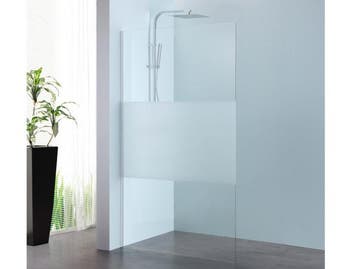 Veiling - Alterna walk-in 90x200cm met decorstrook Free Mix, Nieuw