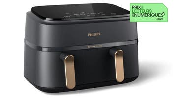 Heteluchtfriteuse 9L 2x Mand | 35% Korting | Retoertje, Ophalen of Verzenden, Zo goed als nieuw, Airfryer XXL, 1500 gram of meer
