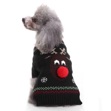 Honden Foute Kersttrui Zwart Eland (Honden kleding), Ophalen of Verzenden, Nieuw, Hondenvest