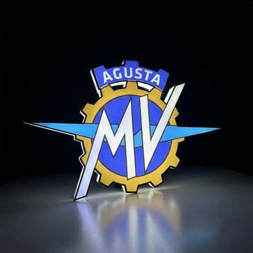 Verlichte reclamebord MV Agusta 54 cm x 36 cm - Reclamebord